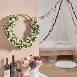 Svadobná dekorácia Kvetinový behúň Sweet deco 250cm 2ks