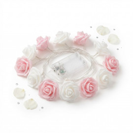 Svadobná dekorácia Svetelná reťaz Soft roses 150cm