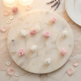 Svadobná dekorácia Svetelná reťaz Soft roses 150cm