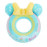 Detský nafukovací kruh Myšiak modrý 50cm s úchytmi