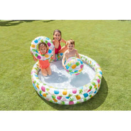 Detský nafukovací set Hawaii bazén kruh lopta 3v1