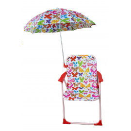Detská campingová stolička Motýliky