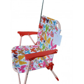 Detská campingová stolička Motýliky
