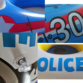 Detský nafukovací čln Polícia 73x57cm Detský nafukovací čln Polícia 73x57cm