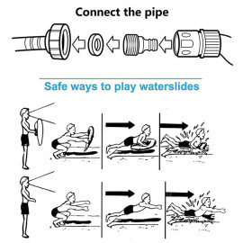Veľká vodná šmykľavka trojitá