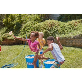 Veľká vodná šmykľavka dvojitá s balónikmi