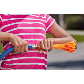 Veľká vodná šmykľavka dvojitá s balónikmi