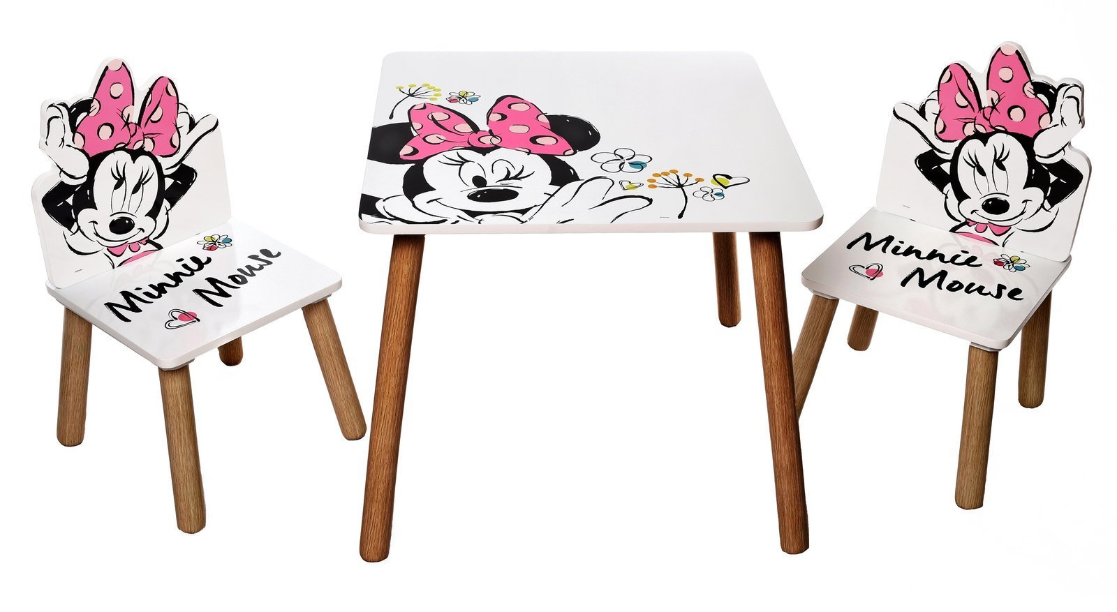 Detský stôl s stoličkami Minnie Mouse