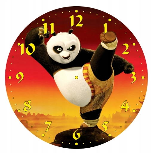 Detské hodiny Panda bojovník